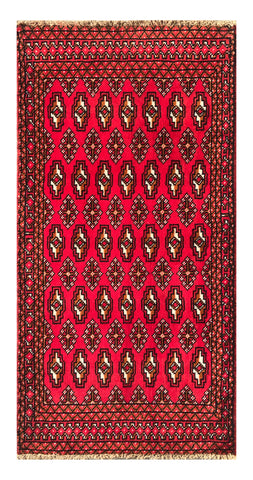 24190-Turkmen Hand-Knotted/Handmade Persian Rug/Carpet Traditional/Authentic/ Size: 4'3" x 2'0"