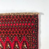 24190-Turkmen Hand-Knotted/Handmade Persian Rug/Carpet Traditional/Authentic/ Size: 4'3" x 2'0"