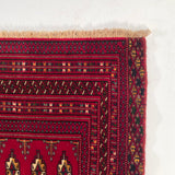 24197-Turkmen Hand-Knotted/Handmade Persian Rug/Carpet Traditional/Authentic/Size: 4'2" x 2'2"