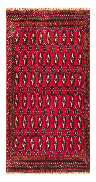 24189-Turkmen Hand-Knotted/Handmade Persian Rug/Carpet /Traditional Authentic / Size: 4'4" x 2'0"
