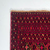 24225-Turkmen Hand-Knotted/Handmade Persian Rug/Carpet Traditional/Authentic/ Size: 3'11" x 2'0"