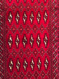 24201-Turkmen Hand-Knotted/Handmade Persian Rug/Carpet Traditional/Authentic/ Size: 4'4" x 2'0"