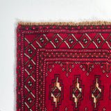 24201-Turkmen Hand-Knotted/Handmade Persian Rug/Carpet Traditional/Authentic/ Size: 4'4" x 2'0"
