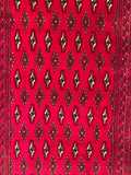 24198-Turkmen Hand-Knotted/Handmade Persian Rug/Carpet Traditional/Authentic/ Size: 4'2" x 2'0"