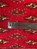 24198-Turkmen Hand-Knotted/Handmade Persian Rug/Carpet Traditional/Authentic/ Size: 4'2" x 2'0"