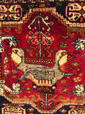 24418-Ghashgai Hand-Knotted/Handmade Persian Rug/Carpet Tribal/Nomadic Authentic/Size: 1'10" x 1'10"