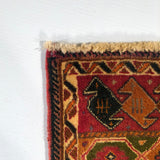24422-Ghashgai Hand-Knotted/Handmade Persian Rug/Carpet Tribal/Nomadic Authentic/Size: 1'6" x 1'10"