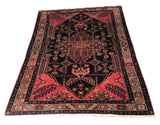 24253-Hamadan Hand-Knotted/Handmade Persian Rug/Carpet Tribal/Authentic/ Size: 6'10" x 4'11"