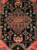 24253-Hamadan Hand-Knotted/Handmade Persian Rug/Carpet Tribal/Authentic/ Size: 6'10" x 4'11"