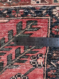 24253-Hamadan Hand-Knotted/Handmade Persian Rug/Carpet Tribal/Authentic/ Size: 6'10" x 4'11"