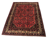 24310-Hamadan Hand-Knotted/Handmade Persian Rug/Carpet Tribal/ Authentic/ Size: 6'10" x 4'11"