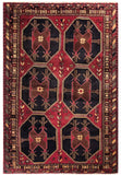 24246 - Shiraz Hand-Knootted/Handmade Persian Rug/Carpet Tribal/Nomadic Authentic/Size: 7'8" x 4'9"