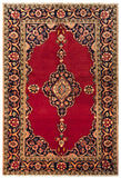 24289- Kashan Handmade/Hand-Knotted Persian Rug/ Traditional Carpet Authentic/ Size: 6'7" x 4'2"