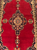 24289- Kashan Handmade/Hand-Knotted Persian Rug/ Traditional Carpet Authentic/ Size: 6'7" x 4'2"