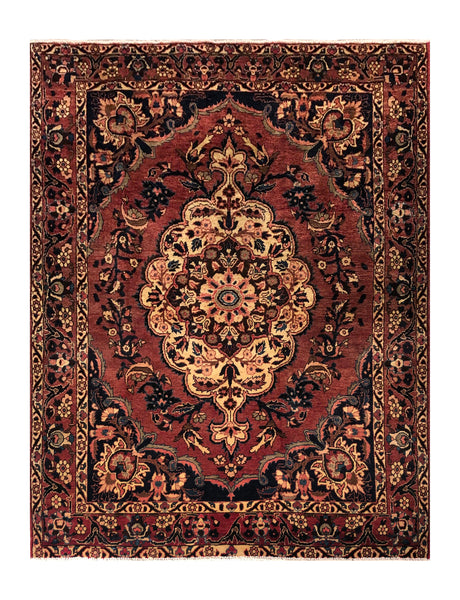 24305 - Bakhtiar Hand-Knotted/Handmade Persian Rug/Carpet Traditional Authentic/ Size: 7'1" x 4'11"