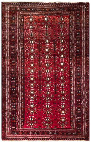 24332-Balutch Hand-Knotted/Handmade Persian Rug/Carpet Tribal/Nomadic Authentic/ Size: 7'1" x 4'0"