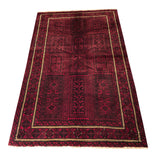 24360-Balutch Hand-Knotted/Handmade Persian Rug/Carpet Tribal/Nomadic Authentic/ Size: 6'6" x 4'1"