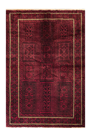 24360-Balutch Hand-Knotted/Handmade Persian Rug/Carpet Tribal/Nomadic Authentic/ Size: 6'6" x 4'1"