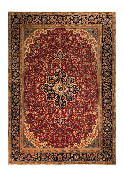 24326 - Sarough Handmade/Hand-Knotted Persian Rug/Traditional/Carpet Authentic/Size: 6'11" x 4'3"