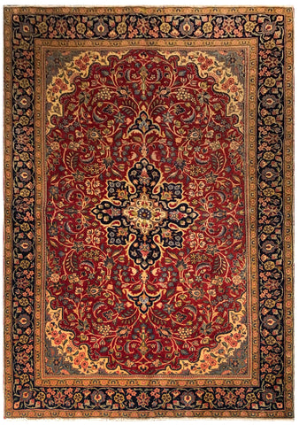 24326 - Sarough Handmade/Hand-Knotted Persian Rug/Traditional/Carpet Authentic/Size: 6'11" x 4'3"