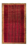 24387 - Shiraz Hand-Knootted/Handmade Persian Rug/Carpet Tribal/Nomadic Authentic/Size: 7'4" x 4'2"