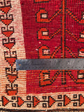 24387 - Shiraz Hand-Knootted/Handmade Persian Rug/Carpet Tribal/Nomadic Authentic/Size: 7'4" x 4'2"