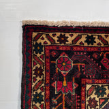 24301-Hamadan Hand-Knotted/Handmade Persian Rug/Carpet Tribal Authentic/ Size: 6'10" x 4'0"