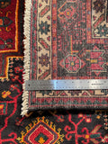 24301-Hamadan Hand-Knotted/Handmade Persian Rug/Carpet Tribal Authentic/ Size: 6'10" x 4'0"