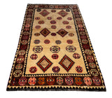 24241 - Shiraz Hand-Knootted/Handmade Persian Rug/Carpet Tribal/Nomadic Authentic/Size: 6'9" x 3'8"