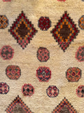 24241 - Shiraz Hand-Knootted/Handmade Persian Rug/Carpet Tribal/Nomadic Authentic/Size: 6'9" x 3'8"
