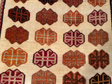24389 - Shiraz Hand-Knootted/Handmade Persian Rug/Carpet Tribal/Nomadic Authentic/Size: 7'0" x 4'6"