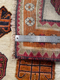 24389 - Shiraz Hand-Knootted/Handmade Persian Rug/Carpet Tribal/Nomadic Authentic/Size: 7'0" x 4'6"