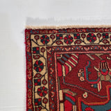 24365-Hamadan Hand-Knotted/Handmade Persian Rug/Carpet Tribal Authentic/ Size: 5'3" x 3'5"