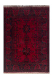 23711- Khal Mohammad Afghan Hand-Knotted Authentic/Traditional/Rug/Size: 5'0" x 3'4"