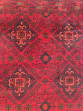 23713- Khal Mohammad Afghan Hand-Knotted Authentic/Traditional/Rug/Size: 4'10" x 3'4"