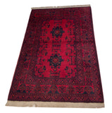 23695- Khal Mohammad Afghan Hand-Knotted Authentic/Traditional/Rug/Size: 4'11" x 3'3"