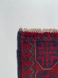 23736- Khal Mohammad Afghan Hand-Knotted Authentic/Traditional/Rug/Size: 4'1" x 2'5"