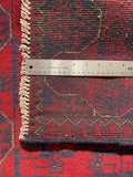 23736- Khal Mohammad Afghan Hand-Knotted Authentic/Traditional/Rug/Size: 4'1" x 2'5"
