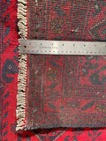 23731- Khal Mohammad Afghan Hand-Knotted Authentic/Traditional/Rug/Size: 4'6" x 2'6"