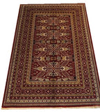 16060-Royal Shirvan Hand-Knotted/Handmade Azerbaijan Rug/Carpet Tribal/Nomadic Authentic/Size :7'5" x 4'9"