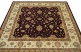 19260-Chobi Ziegler Hand-Knotted/Handmade Afghan Rug/Carpet Tribal/Nomadic Authentic/ Size: 6'7" x 6'6"