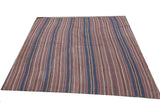 18110-Jajim Kelim Antique 1930  Hand-Knotted/Handmade Afghan Rug/Carpet Tribal/Nomadic Authentic 6'2" x 5'7"