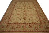 19245-Chobi Ziegler Hand-Knotted/Handmade Afghan Rug/Carpet Tribal/Nomadic Authentic/ Size: 9'9" x 6'11"