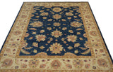 19218-Chobi Ziegler Hand-Knotted/Handmade Afghan Rug/Carpet Tribal/Nomadic Authentic/ Size: 6'6''x 5'4''