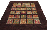 19302-Chobi Ziegler Hand-Knotted/Handmade Afghan Rug/Carpet Tribal/Nomadic Authentic/ Size: 7'1" x 5'11"