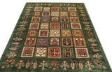 19269-Chobi Ziegler Hand-Knotted/Handmade Afghan Rug/Carpet Tribal/Nomadic Authentic/ Size: 6'5" x 5'2"