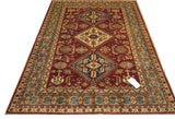 19380-Royal Shirvan Handmade/Hand-knotted Afghan Rug/Carpet Tribal/Nomadic Authentic/ Size: 6'7" x 4'9"