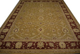 19238-Royal Chobi Ziegler Hand-Knotted/Handmade Afghan Rug/Carpet Tribal/Nomadic Authentic/ Size: 12'0''x 9'1''