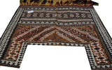 14646 - Shiraz Persian Hand-weaved Antique Authentic/Traditional Nomadic/Tribal/ Size: 6'4" x 4'9"