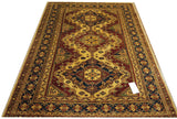 19387-Royal Shirvan Handmade/Hand-knotted Afghan Rug/Carpet Tribal/Nomadic Authentic/ Size: 6'7" x 5'0"